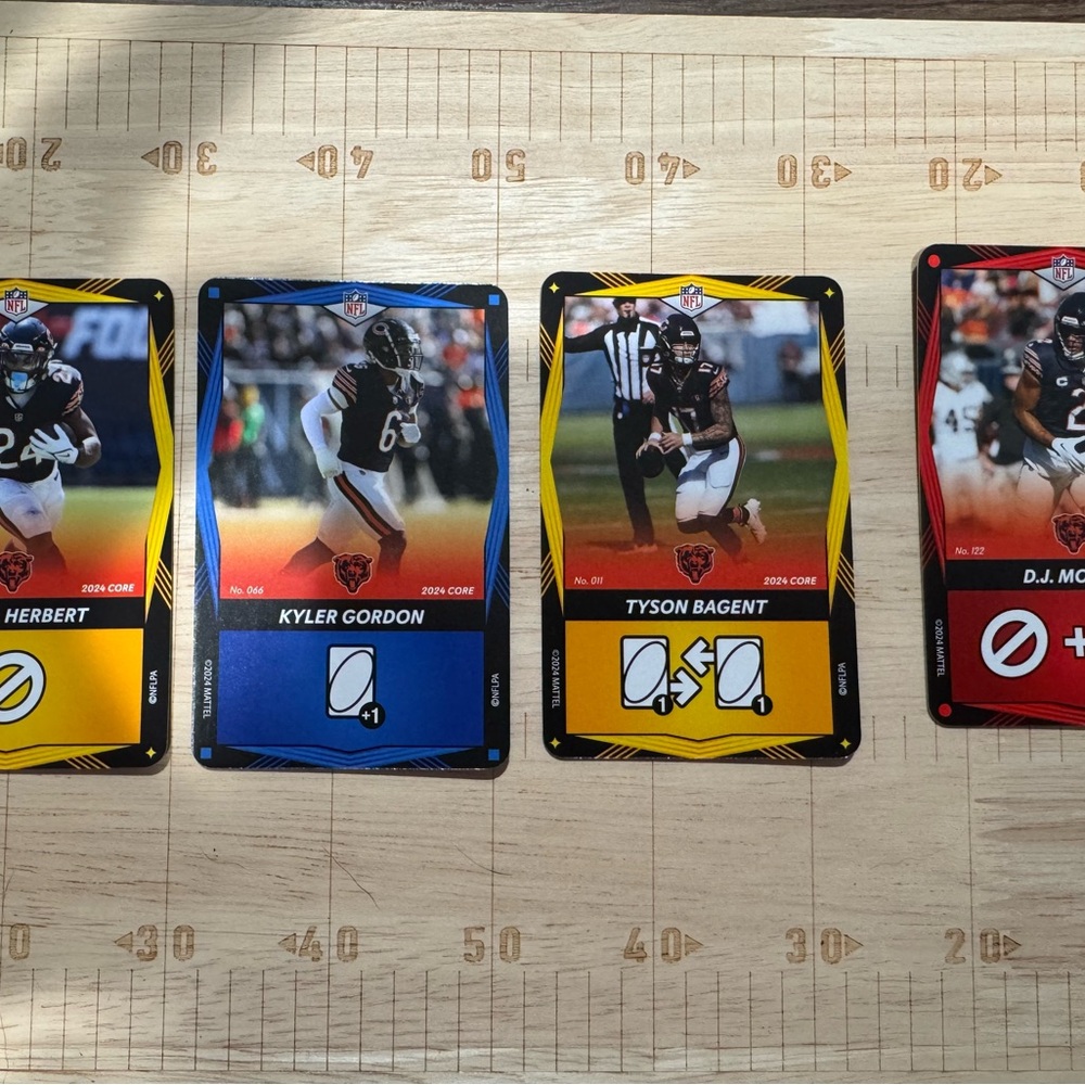 NFL Player Trading Cards Set - Multicolor